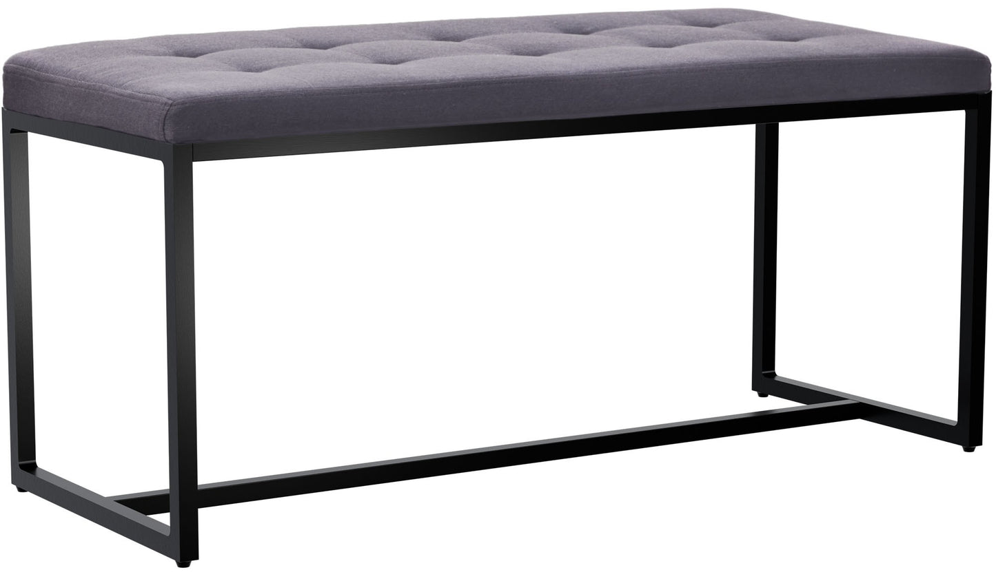 2-persoons bank zwart metaal - meerdere kleuren