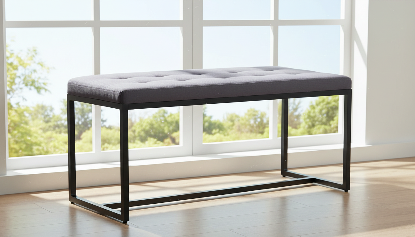 2-persoons bank zwart metaal - meerdere kleuren