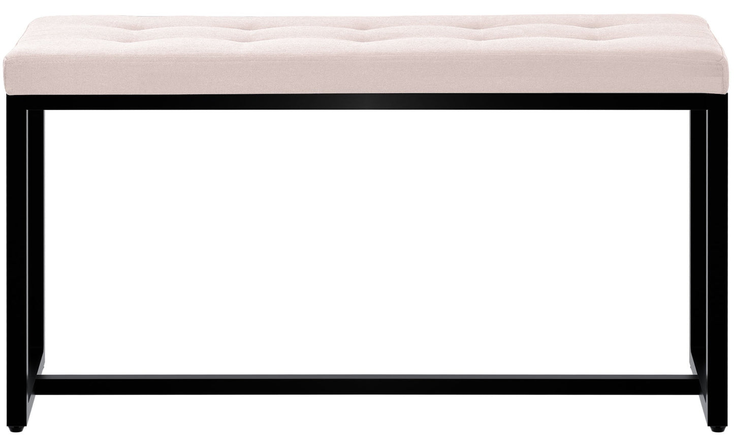 2-persoons bank zwart metaal - meerdere kleuren