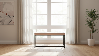 2-persoons bank zwart metaal - meerdere kleuren