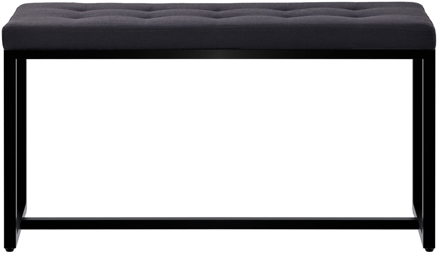 2-persoons bank zwart metaal - meerdere kleuren