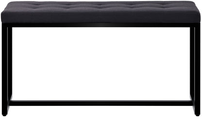 2-persoons bank zwart metaal - meerdere kleuren