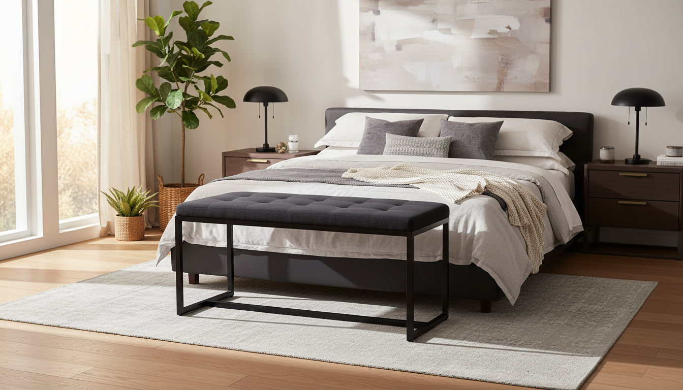 2-persoons bank zwart metaal - meerdere kleuren