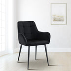 2 stoelen set woonkamer velvet met armleuning - meerdere kleuren