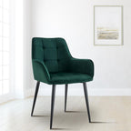 2 stoelen set woonkamer velvet met armleuning - meerdere kleuren