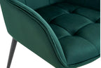 2 stoelen set woonkamer velvet met armleuning - meerdere kleuren
