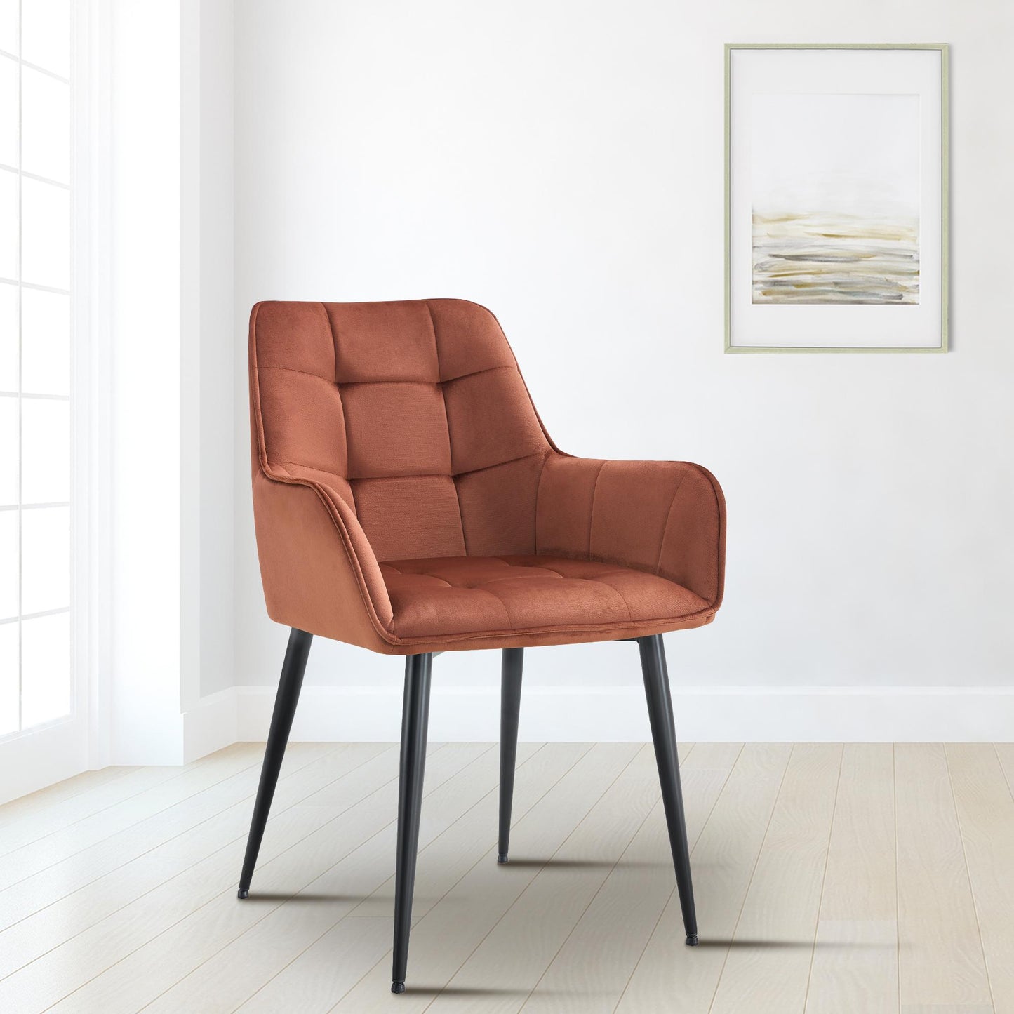 2 stoelen set woonkamer velvet met armleuning - meerdere kleuren