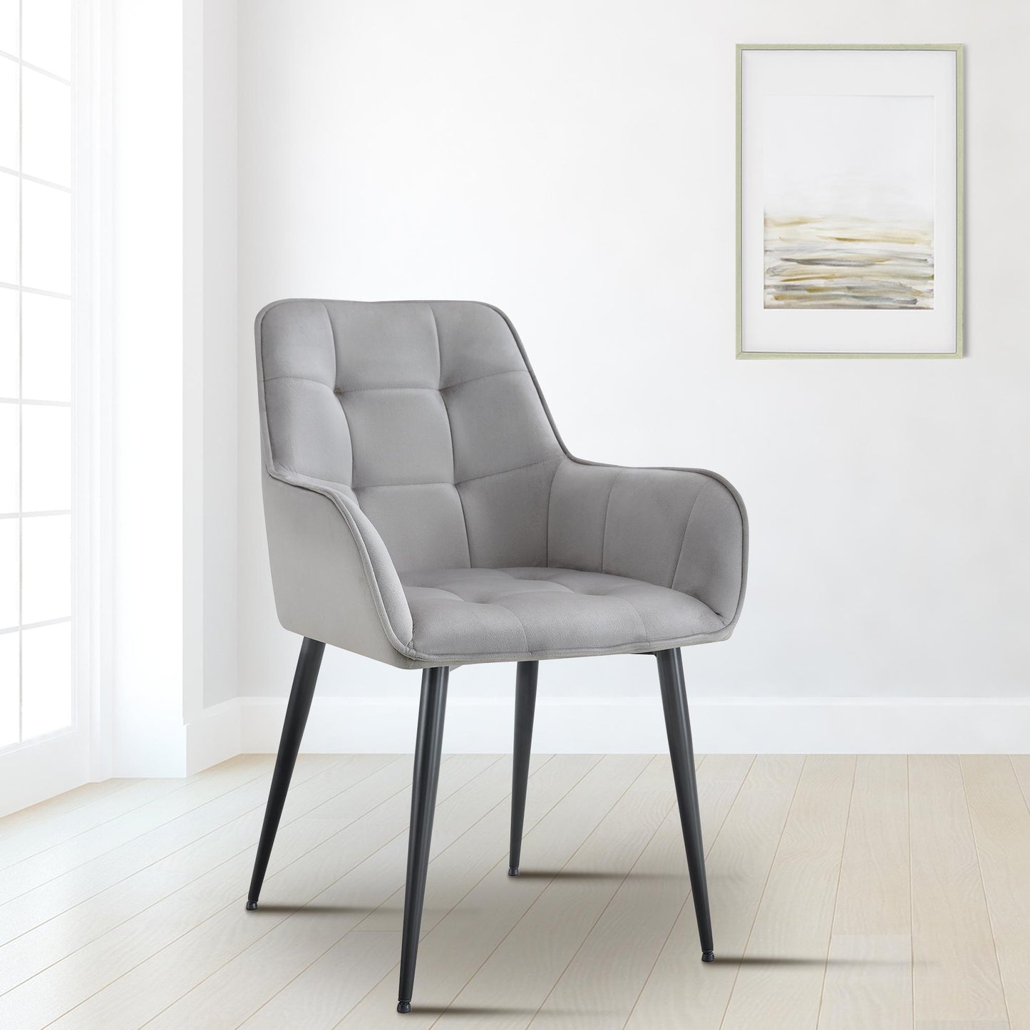 2 stoelen set woonkamer velvet met armleuning - meerdere kleuren