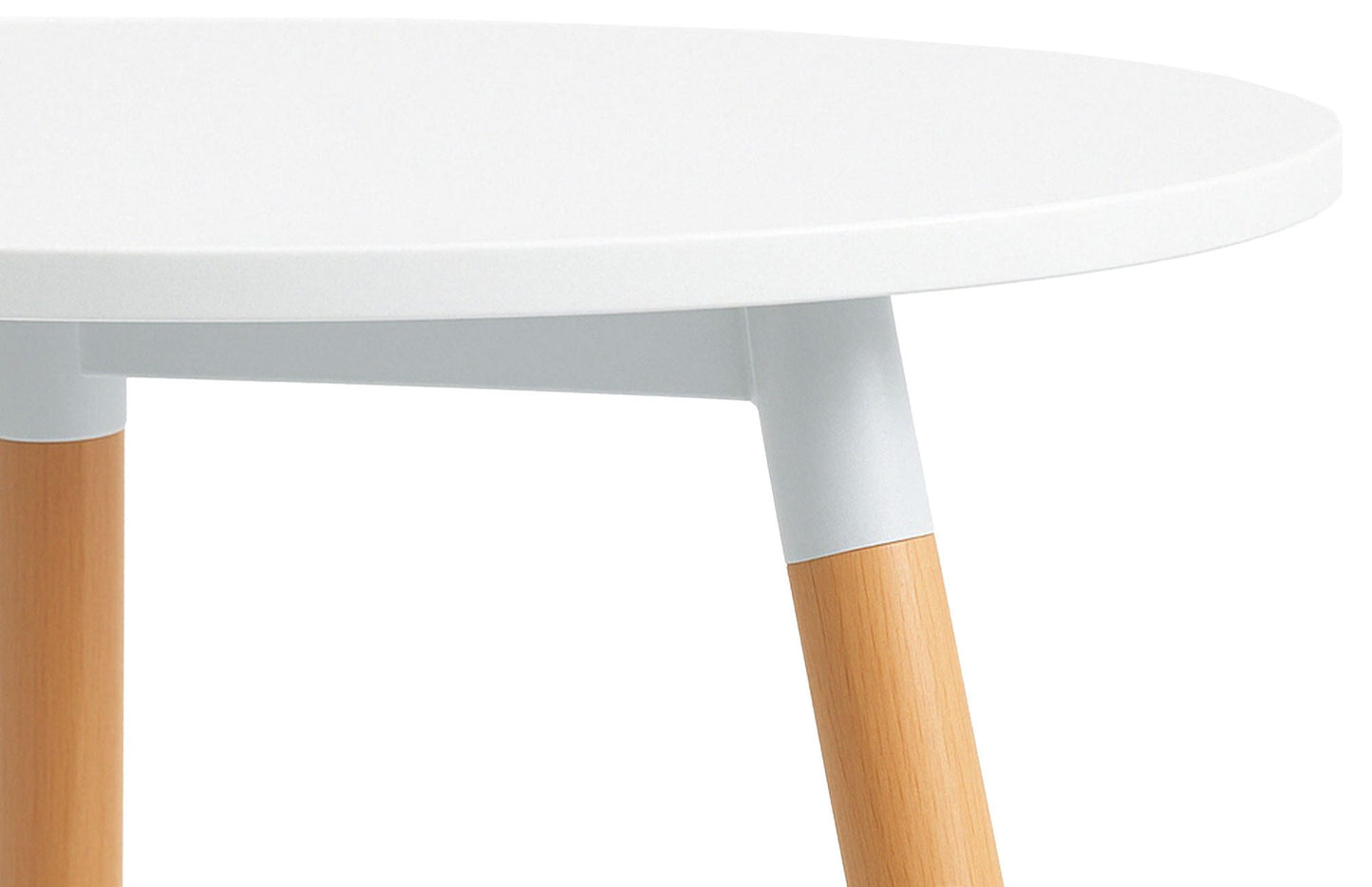 Eetkamer set compleet ronde tafel met 4 kuipstoelen - wit