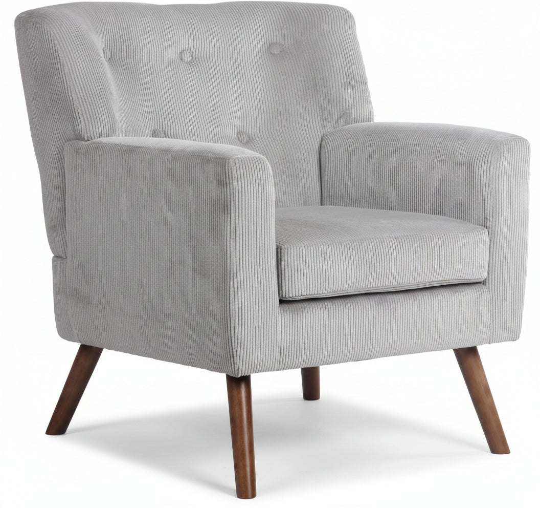 Design fauteuil lounge stoel van corduroy ribstof - meerdere kleuren