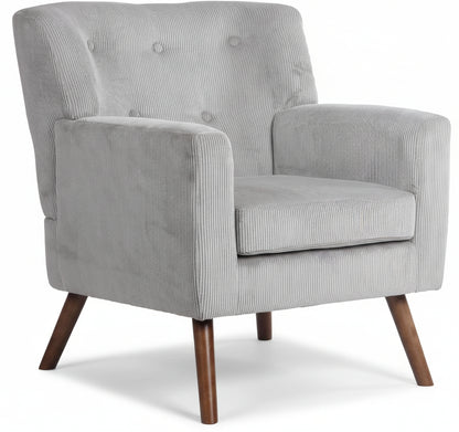 Design fauteuil lounge stoel van corduroy ribstof - meerdere kleuren