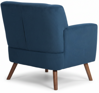 Design fauteuil lounge stoel van corduroy ribstof - meerdere kleuren