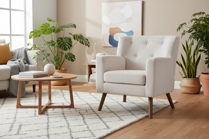 Design fauteuil lounge stoel van corduroy ribstof - meerdere kleuren