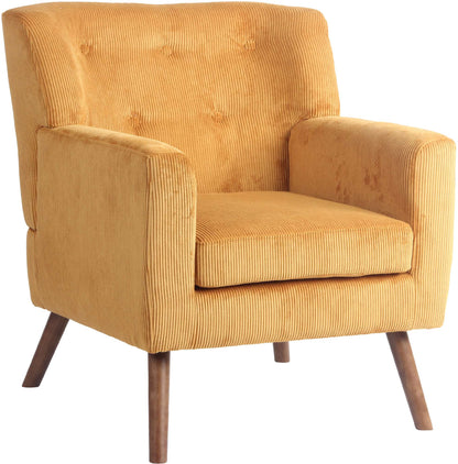 Design fauteuil lounge stoel van corduroy ribstof - meerdere kleuren
