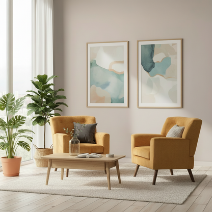 Design fauteuil lounge stoel van corduroy ribstof - meerdere kleuren