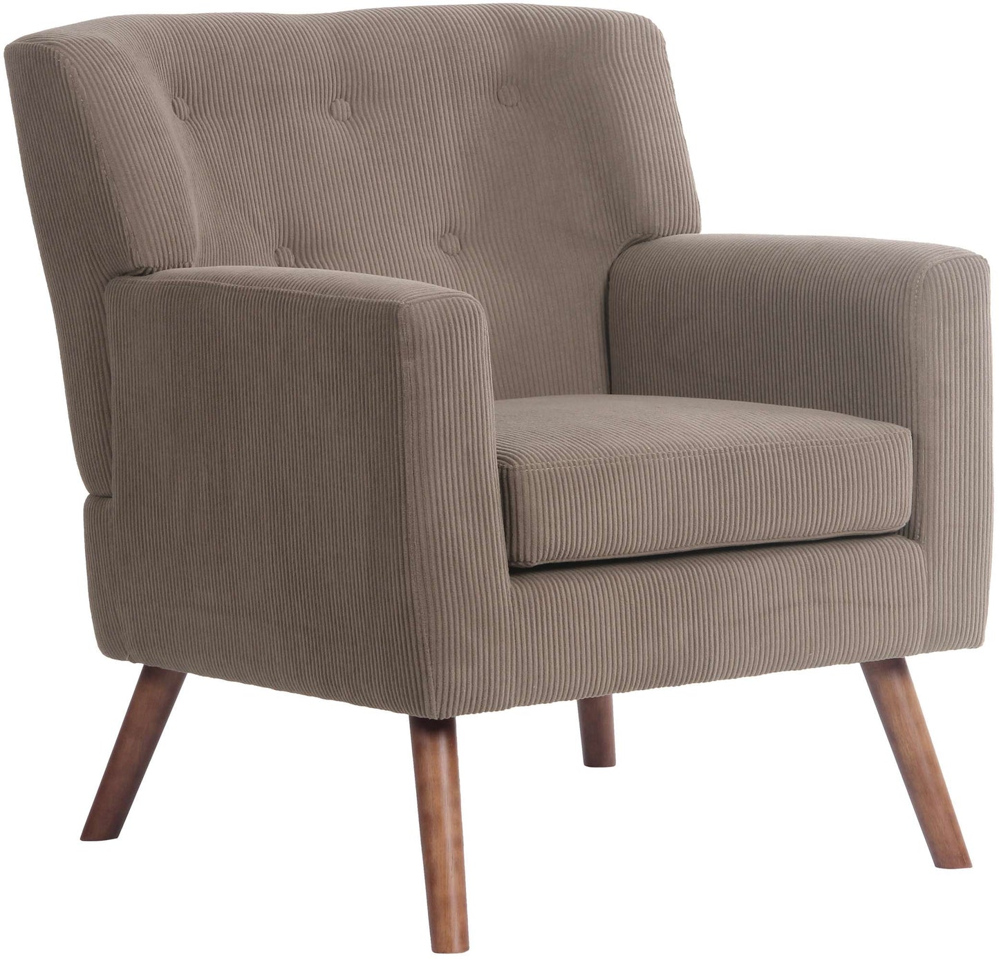 Design fauteuil lounge stoel van corduroy ribstof - meerdere kleuren