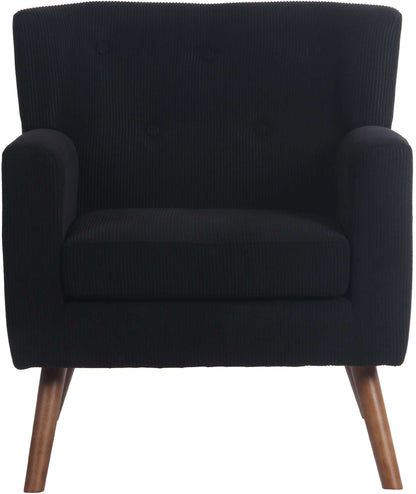 Design fauteuil lounge stoel van corduroy ribstof - meerdere kleuren