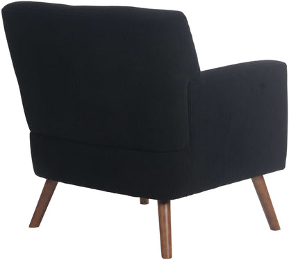 Design fauteuil lounge stoel van corduroy ribstof - meerdere kleuren