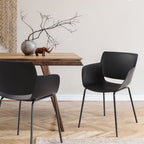 Set 2 stoelen minimalistisch met armleuning voor binnen en buiten - meerdere kleuren