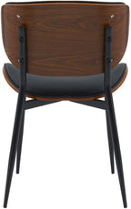 2 design stoelen set van hout en metaal- meerdere kleuren