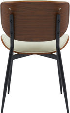 2 design stoelen set van hout en metaal- meerdere kleuren