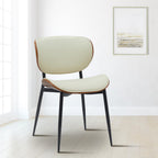 2 design stoelen set van hout en metaal- meerdere kleuren