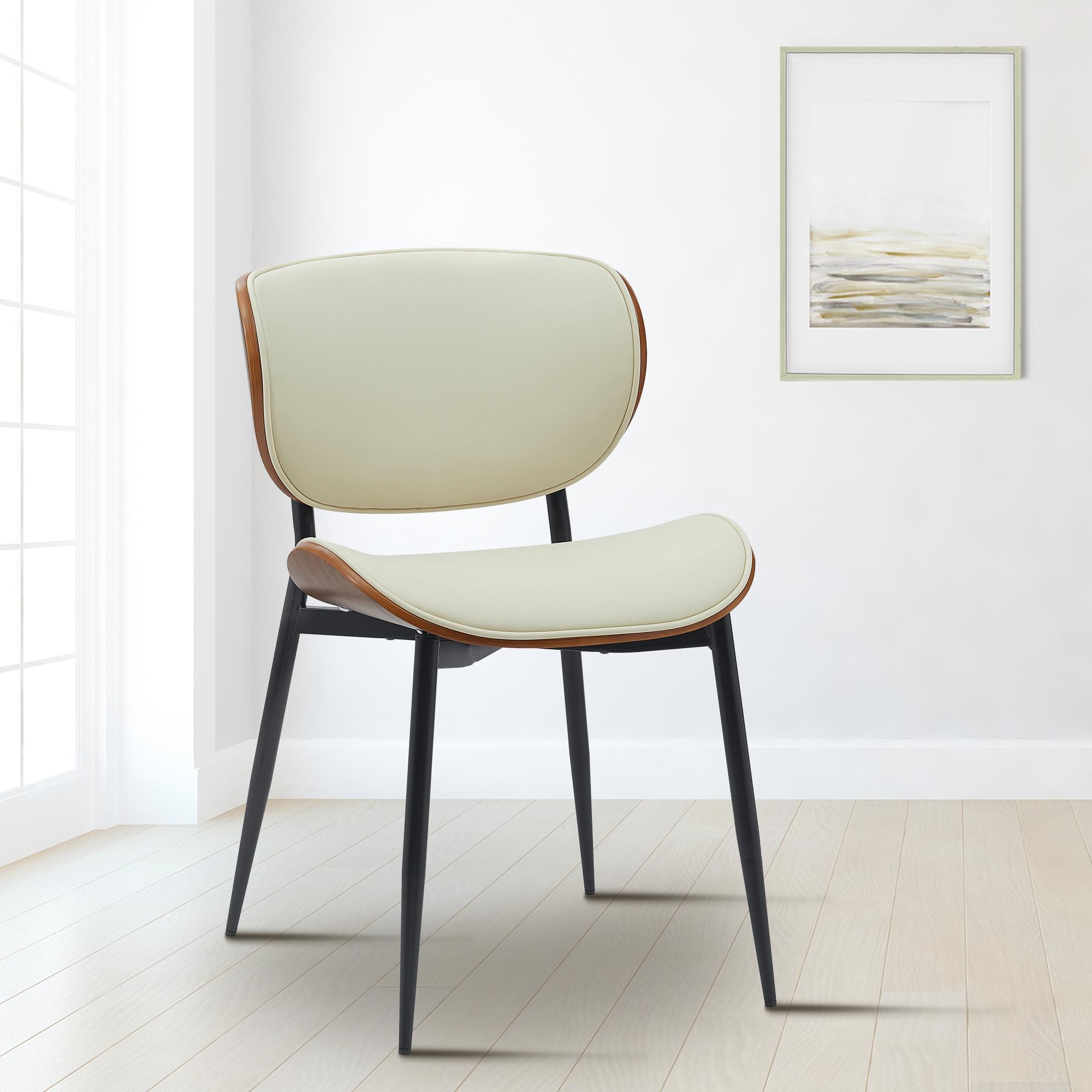 2 design stoelen set van hout en metaal- meerdere kleuren