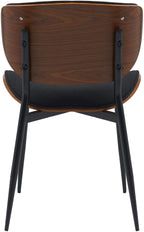 2 design stoelen set van hout en metaal- meerdere kleuren