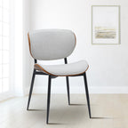 2 design stoelen set van hout en metaal- meerdere kleuren
