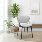 2 design stoelen set van hout en metaal- meerdere kleuren