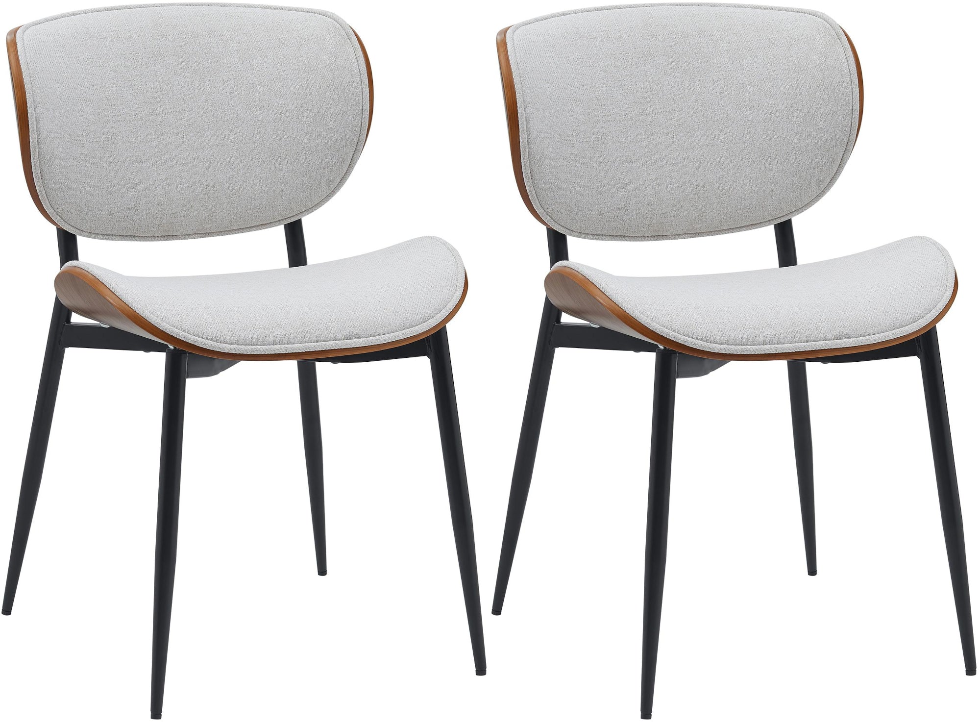 2 design stoelen set van hout en metaal- meerdere kleuren