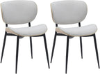 2 design stoelen set van hout en metaal- meerdere kleuren
