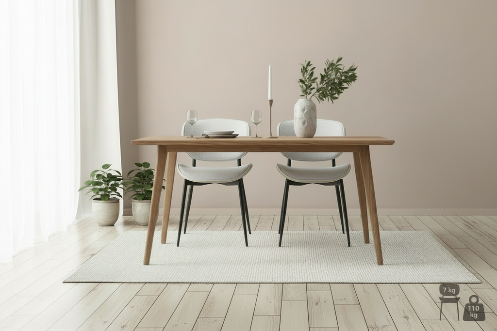 2 design stoelen set van hout en metaal- meerdere kleuren
