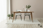 2 design stoelen set van hout en metaal- meerdere kleuren