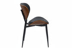 2 design stoelen set van hout en metaal- meerdere kleuren