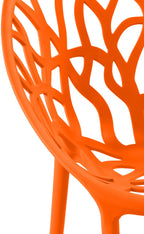 Set van 4 design tuinstoelen van gerecycled kunststof - meerdere kleuren