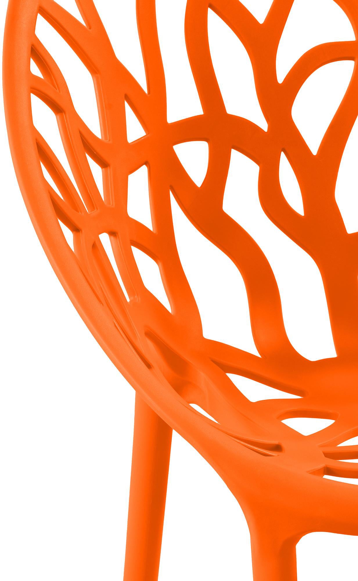 Set van 4 design tuinstoelen van gerecycled kunststof - meerdere kleuren