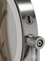 Make-up spiegel met led licht draaibaar rond - metaal zilver