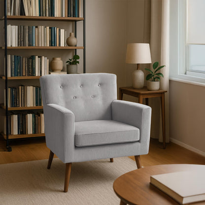 Design fauteuil lounge stoel van corduroy ribstof - meerdere kleuren