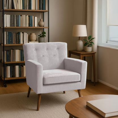 Design fauteuil lounge stoel van corduroy ribstof - meerdere kleuren