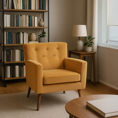 Design fauteuil lounge stoel van corduroy ribstof - meerdere kleuren