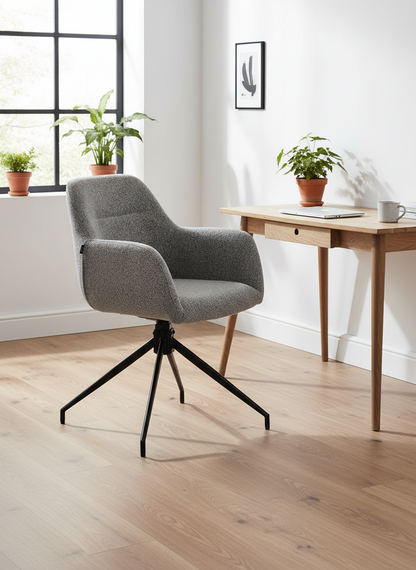 Teddy stoel draaibaar met armleuningen - meerdere kleuren