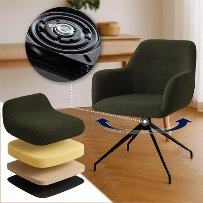 Teddy stoel draaibaar met armleuningen - meerdere kleuren