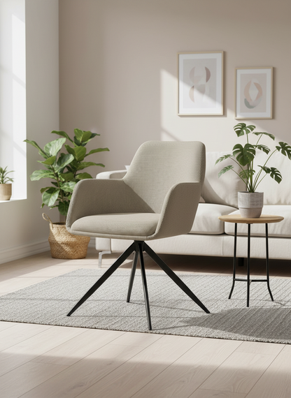 Corduroy stoel ergonomisch en draaibaar - meerdere kleuren