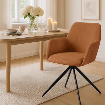 Corduroy stoel ergonomisch en draaibaar - meerdere kleuren