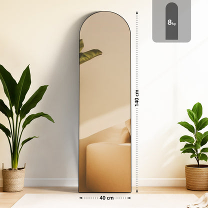 Spiegel staand ovaal - goud of zwart