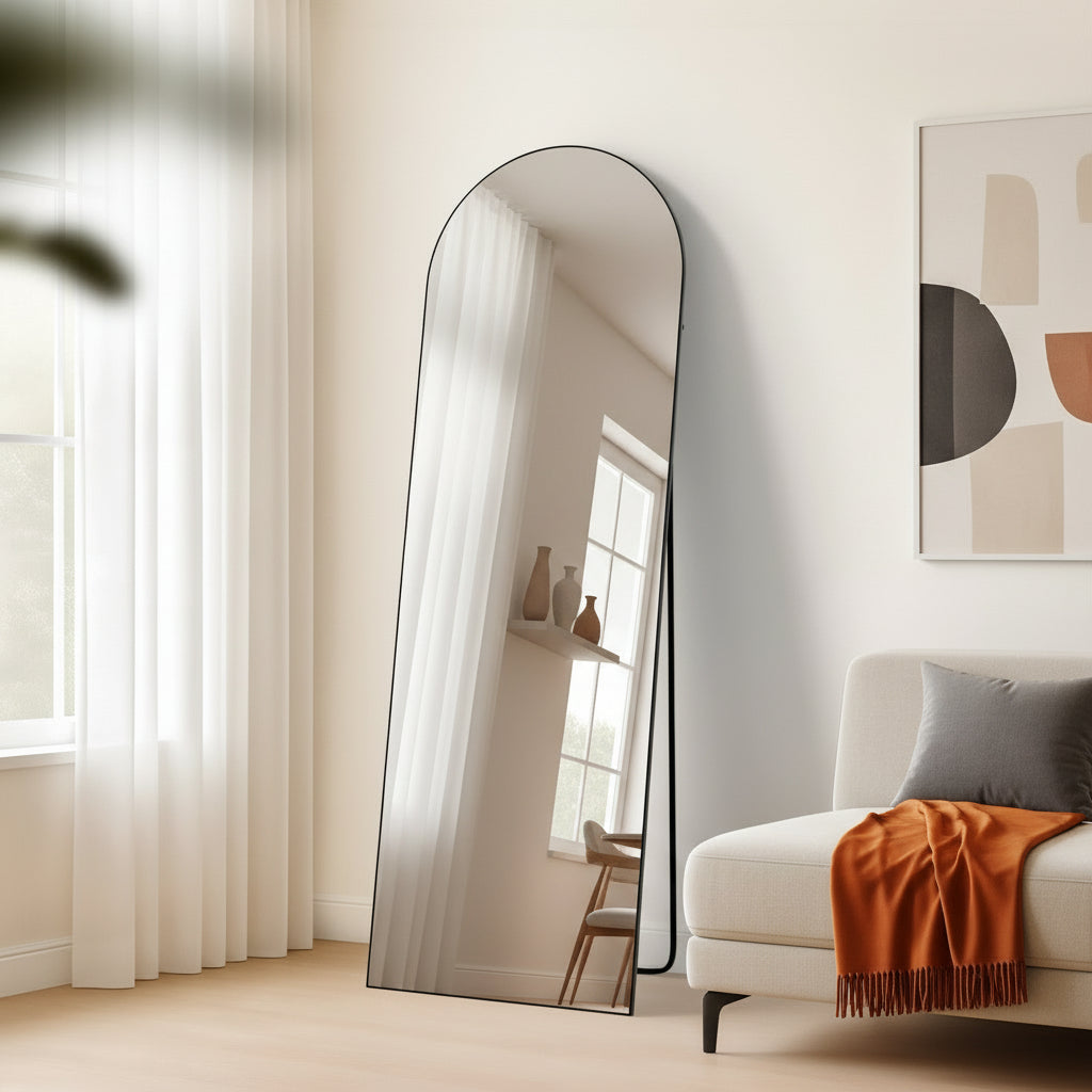 Design spiegel vrijstaand ovaal - meerdere kleuren