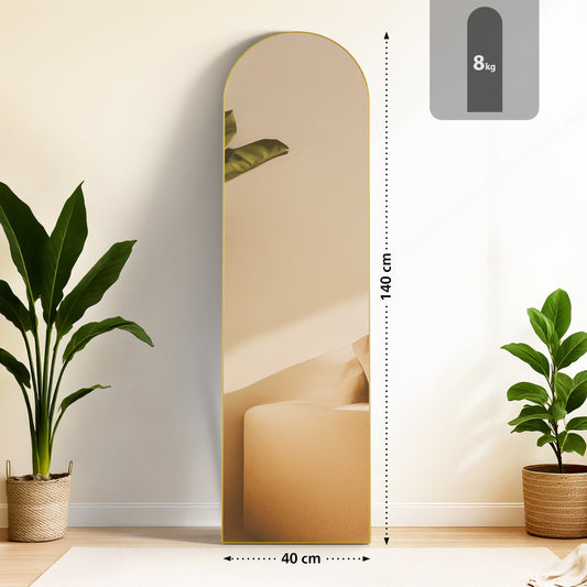 Spiegel staand ovaal - goud of zwart