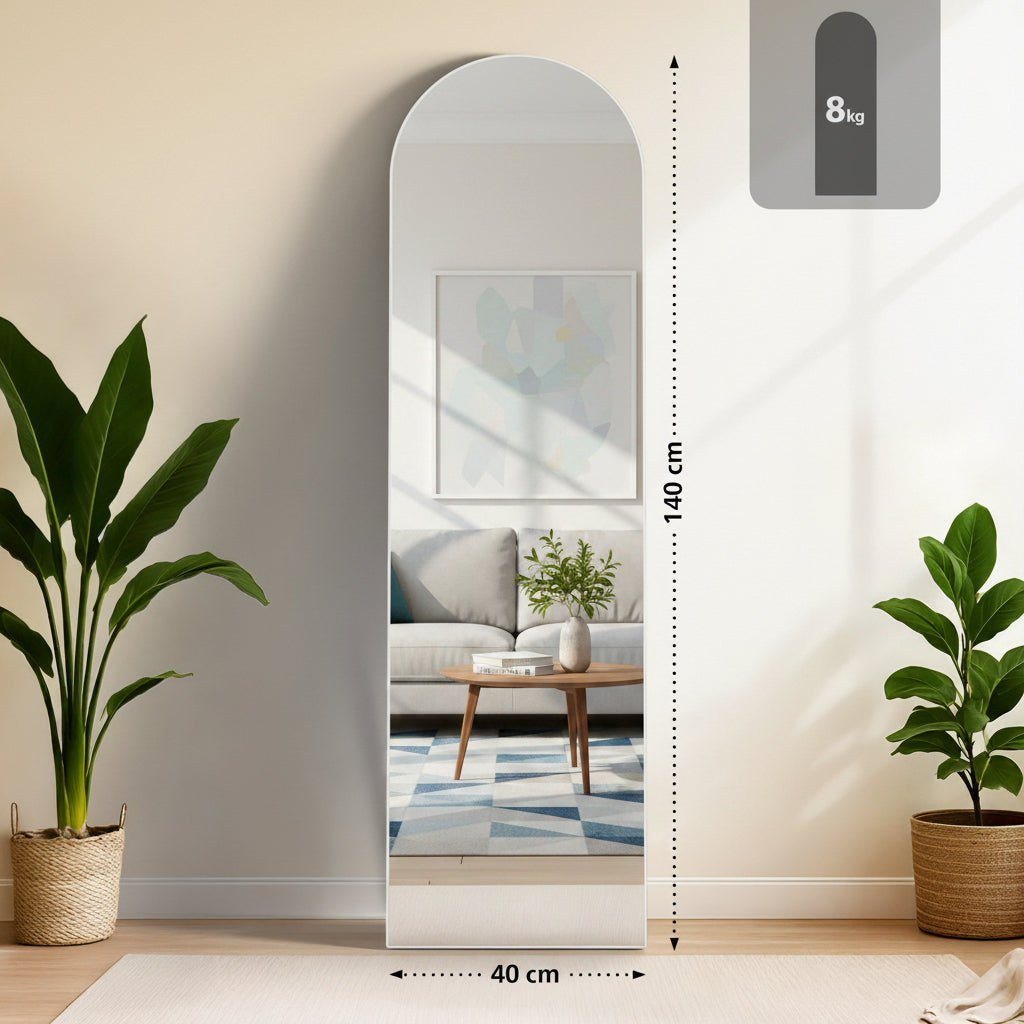Design spiegel vrijstaand ovaal - meerdere kleuren