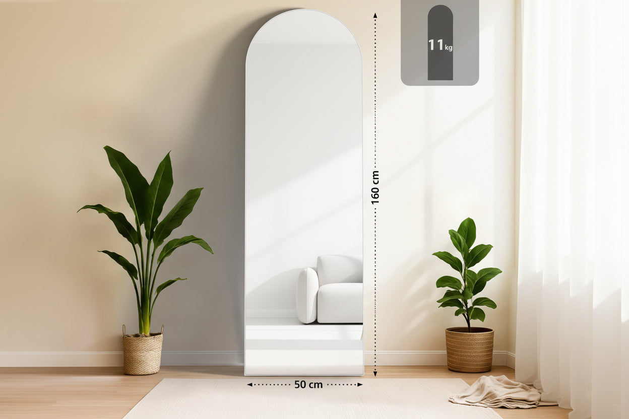 Design spiegel vrijstaand ovaal - meerdere kleuren